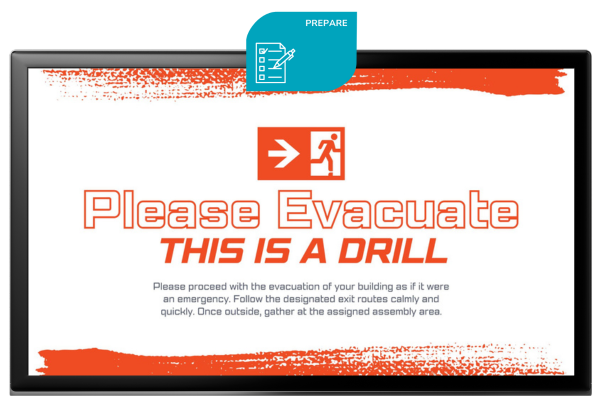 Prepare - Evacuate drill